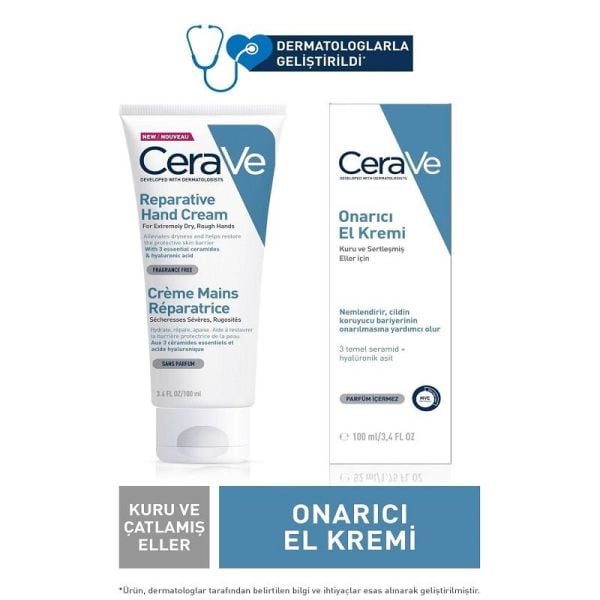 Cerave Onarıcı El Kremi 100 ml