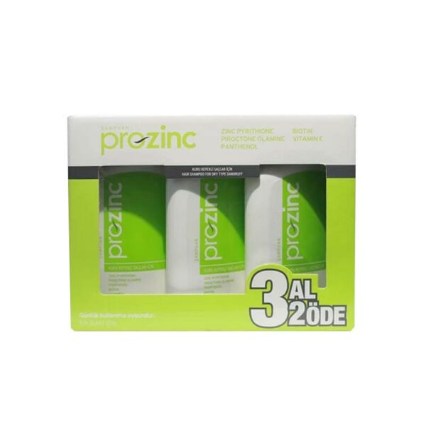 Prozinc 3x300ml (Kuru,kepekli,dökülen,yıpranmış saçlar) Şampuan