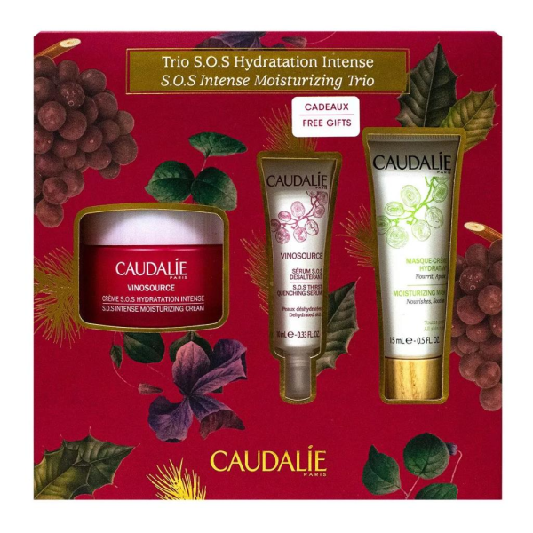 Caudalie Sos Intense Moisturizing Trio Set